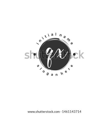 QX Initial beauty monogram logo vector
