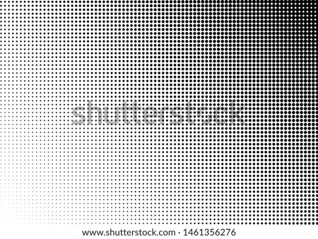 Dots Background. Fade Texture. Monochrome Pattern. Distressed Backdrop. Vector illustration