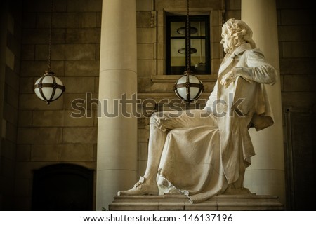 Thomas Jefferson Memorial at Missouri History Museum in St. Louis, Missouri, USA. Royalty-Free Stock Photo #146137196