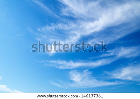 white clouds against blue sky