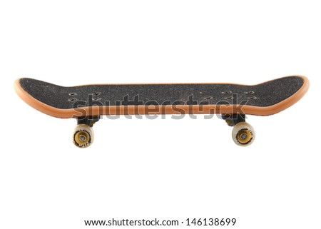 toy skateboard on a white background