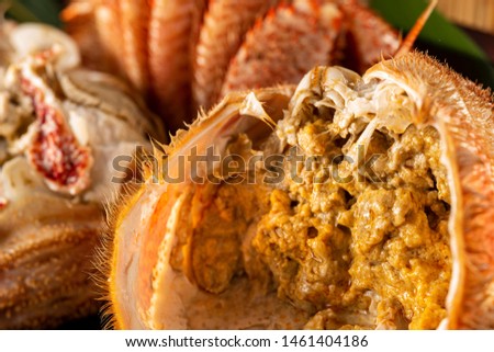 Japanese cuisine boiled fresh crab