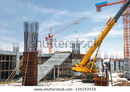construction site Royalty-Free Stock Photo #146143418