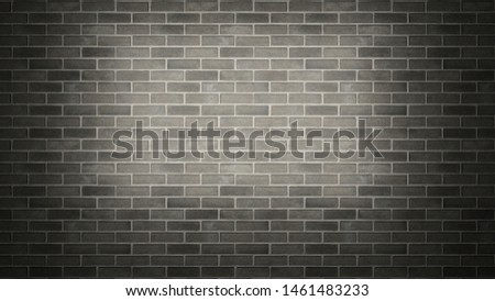 Brick wall grunge black color tile Texture backgrounds Template copy space interior design