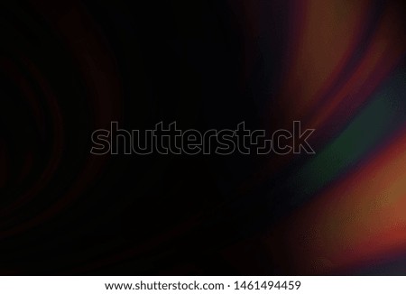 Dark Black vector template with liquid shapes. Modern gradient abstract illustration with bandy lines. Marble style for your business design.