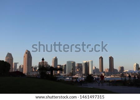 a skyline view of downtown San Diego