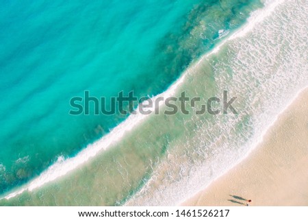 awesome water blue beach aerial view