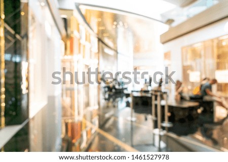 abstract blur and defocused luxury shopping mall for background