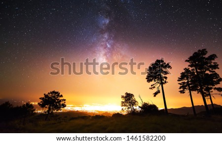 fantastic view of the milky way