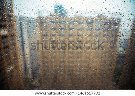 rain drops on window  background
