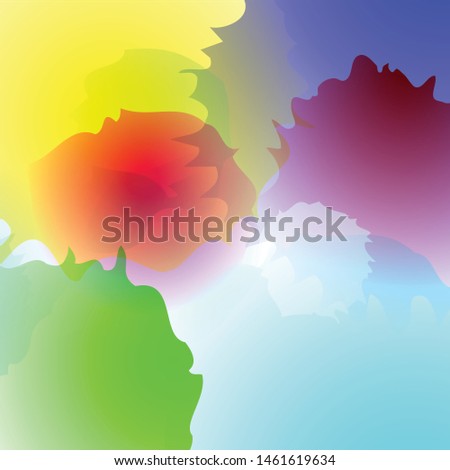 vector of colorful abstract backgrounds with watercolor effects, eps 10