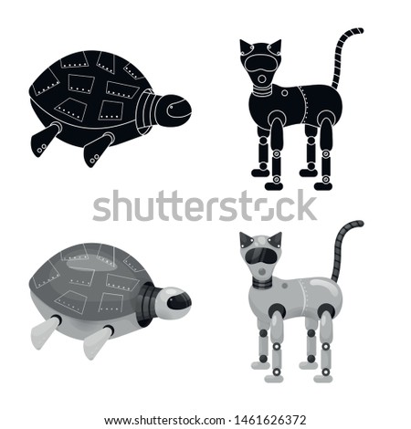 Vector design of toy and science icon. Set of toy and toy vector icon for stock.