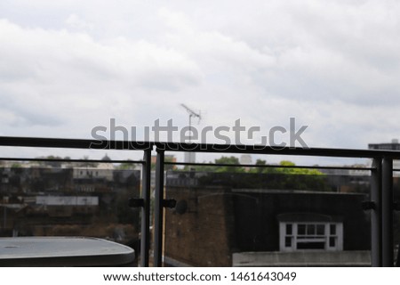 photo shot of our veranda and London sky