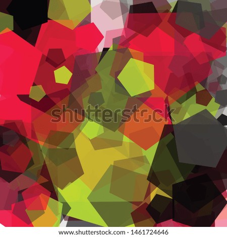 Abstract Generative Art color distributed polygons background illustration