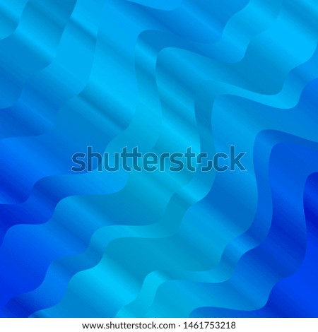 Light BLUE vector layout with circular arc. Abstract gradient illustration with wry lines. Pattern for ads, commercials.