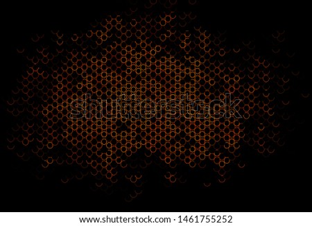 Dark Orange vector backdrop with dots. Abstract illustration with colored bubbles in nature style. Pattern of water, rain drops.