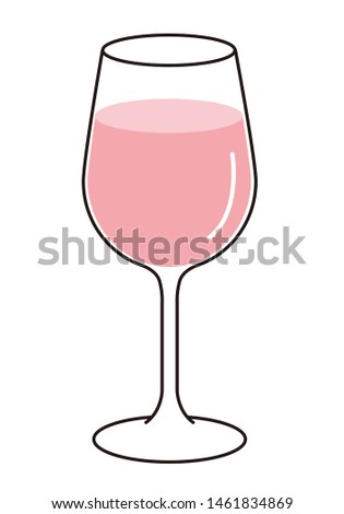 Glass wine illustration cartoon clip art