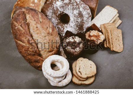 natural bakery products on the table