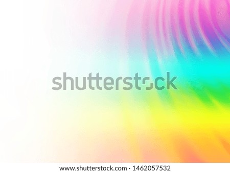 Light Multicolor, Rainbow vector blurred and colored template. Modern geometrical abstract illustration with gradient. The blurred design can be used for your web site.