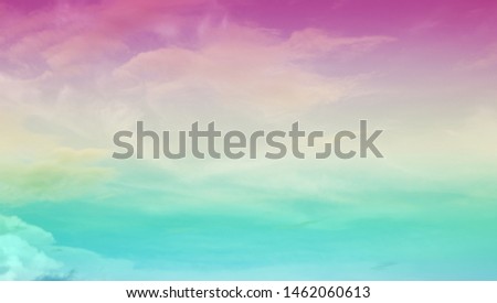 Colorful clouds and sky, pastel background.