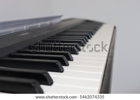 Black and white piano keys.