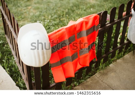 Engineer equipment on the fence