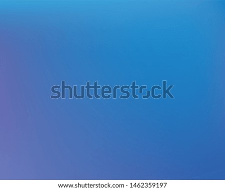 Soft color gradient background. Vector illustration flyer. Clean backdrop with simple muffled colors. Blue colored, natural screen design for user interface or mobile app.