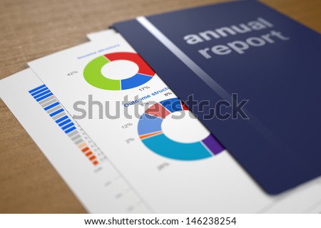 Annual Report Royalty-Free Stock Photo #146238254