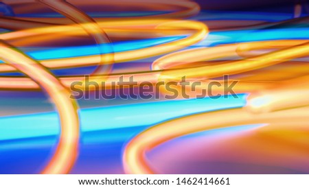 Lighting neon glass tube artistic shape 