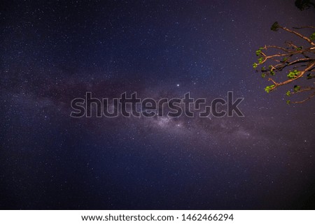 View of the milky way in Angola.