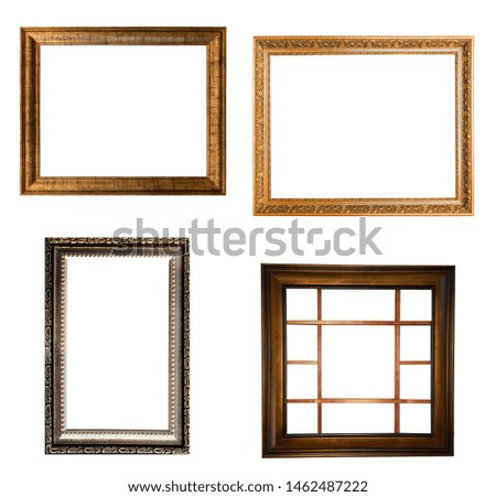 frame set isolated on white background. template for design