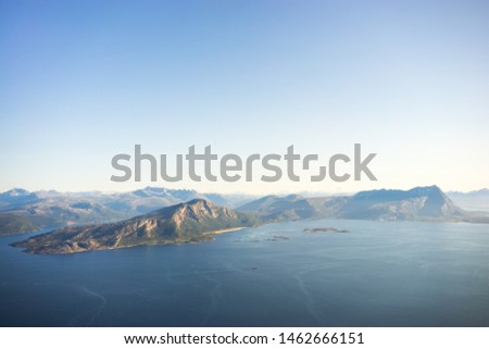 Coast of Norway from above