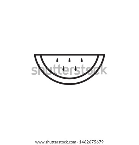 Watermelon icon vector on white background