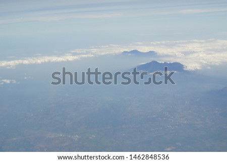 Mountain area taken from the sky