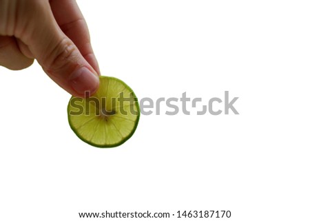 Close up lemon isolated on white background
