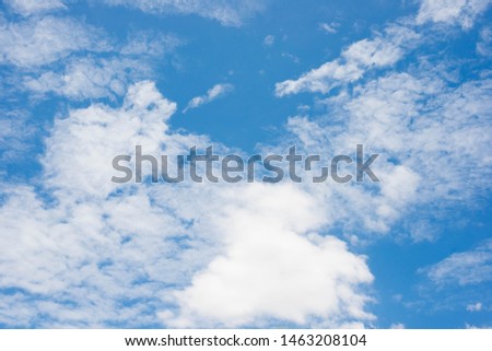 Background, bright sky white clouds in the daytime.