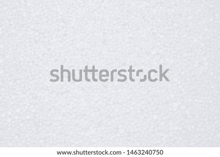 White foamed polystyrene sheet surface