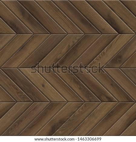 Seamless texture of chevron wooden parquet. High resolution pattern of dark wood