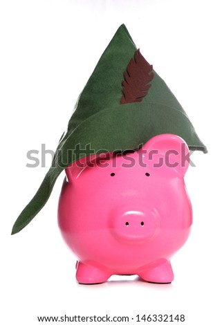 robin hood piggy bank studio cutout