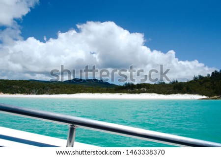 On a Speedboat at Whitehaven beach, Whitsundays - Australia
