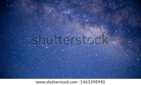 Beautiful milky way galaxy in the night