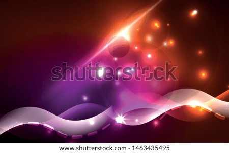 Neon abstract background. Background decoration. Trendy graphic design. Abstract magic light background.