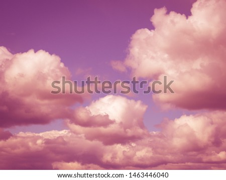 fluffy clouds against the sky, color toning, for banners, illustrations, layouts