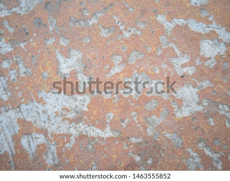 Dirty and Old cement wall texture background. Weathered rusty metal abstract texture. Grunge background with peeling paint ( Wall texture can be used as a wall frame and wall background )