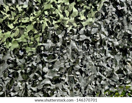 closeup of camouflage webbing for backgrounds