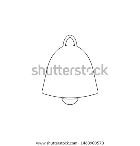 bell icon. Element of web for mobile concept and web apps icon. Outline, thin line icon for website design and development, app development on white background