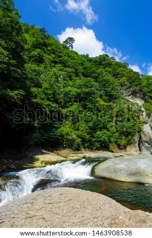 Fukiwari waterfall with an alias of Oriental Niagara