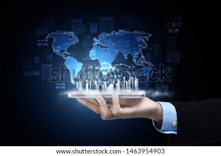 Internet worldwide connection information technology conceptual image