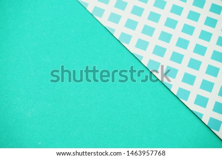 Geometric with green texture background