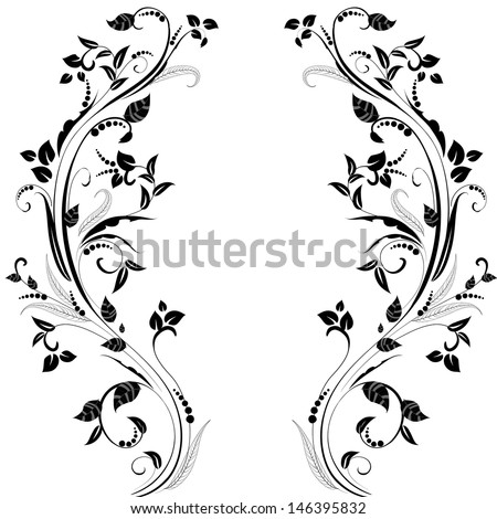 Vintage floral pattern Royalty-Free Stock Photo #146395832